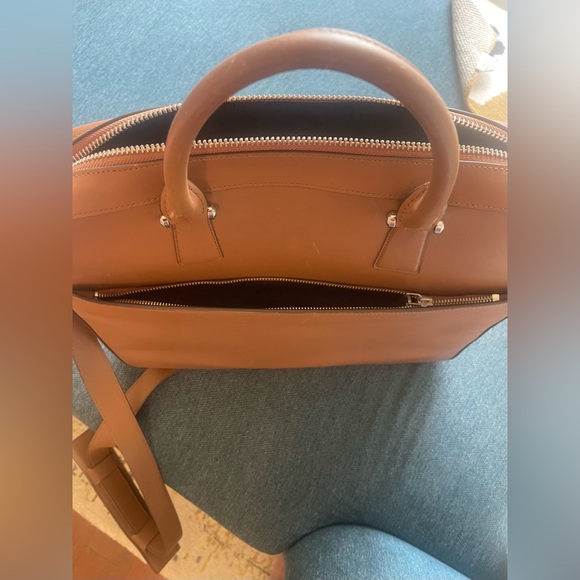 Cole Haan Tan Leather Briefcase - Picture 9 of 11
